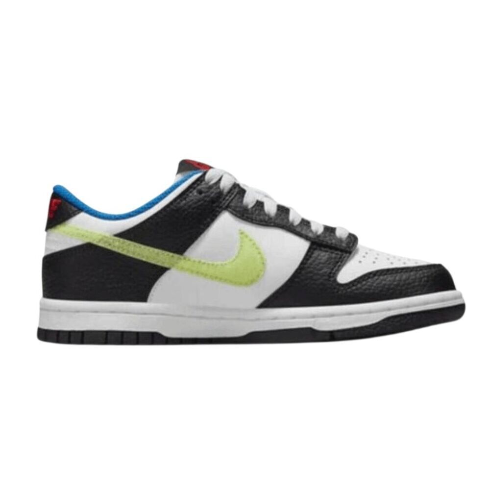 NIKE Dunk Low 'Signal Blue Lemon Twist' Sneakers Size 6Y/W7.5